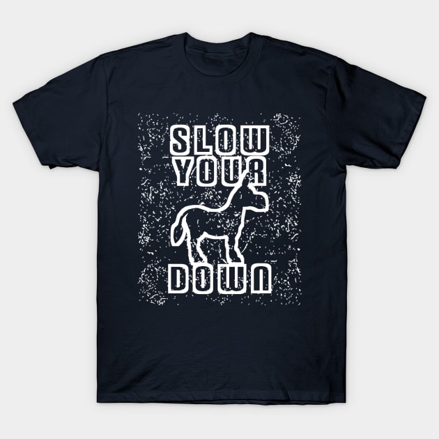 Slow Your Down T-Shirt by radeckari25
